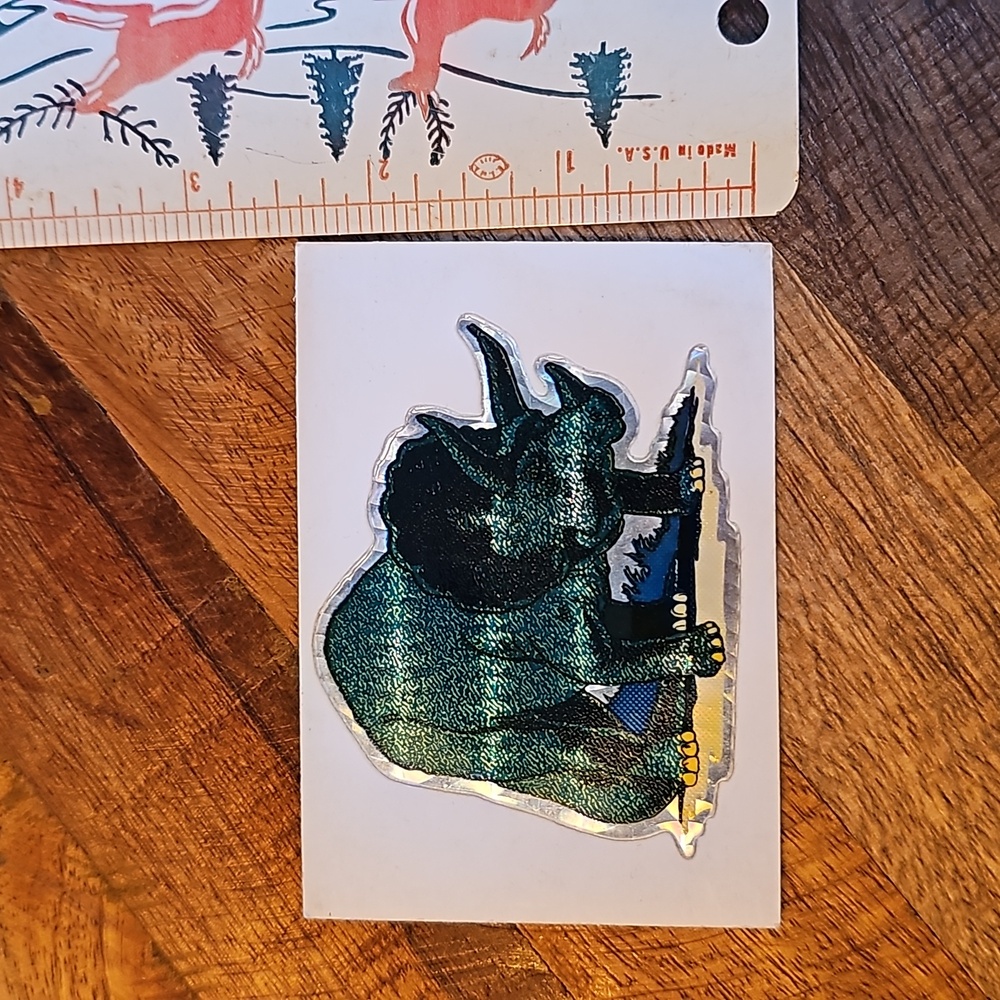Vintage vending machine stickers Prism Dinosaur